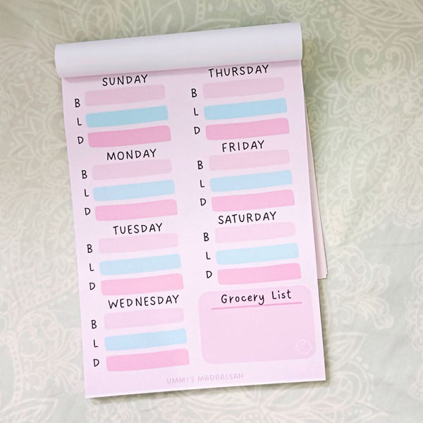 BABY MEAL PLANNER