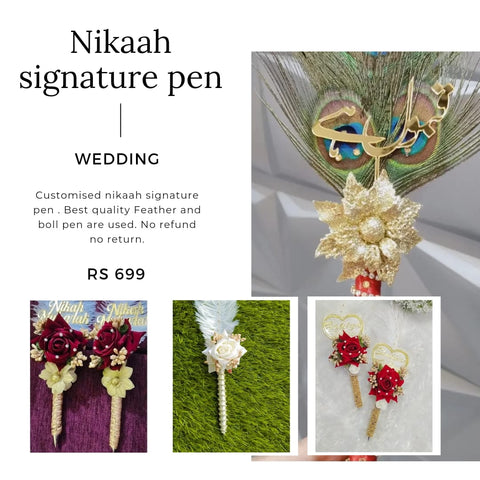 Add a Touch of Elegance to Your Nikah Ceremony with Our Custom Nikah Signature Pens