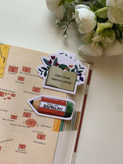 Magnetic bookmark with Islamic / Quran verses