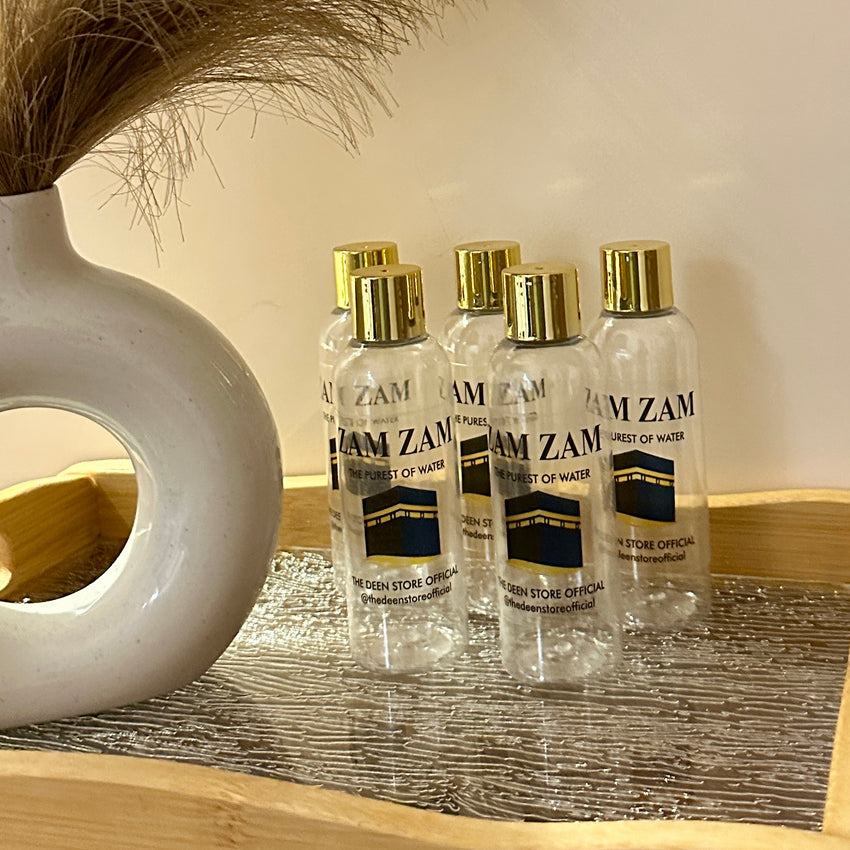 Zam Zam Bottle with Golden Lid - 100ml Pack of 25
