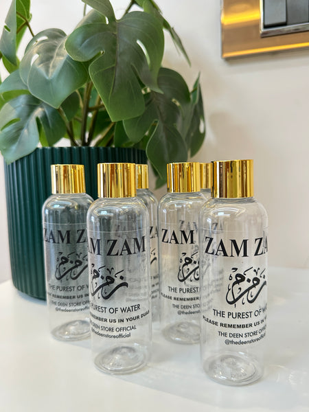 Zamzam Bottle with Golden Lid - 100ml Pack of 25
