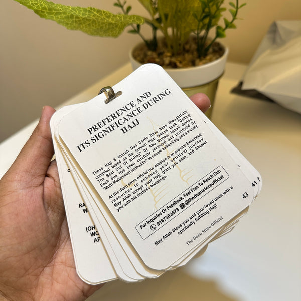 Hajj & Umrah Dua Card Booklet – Pocket-Sized & Sunnah-Based