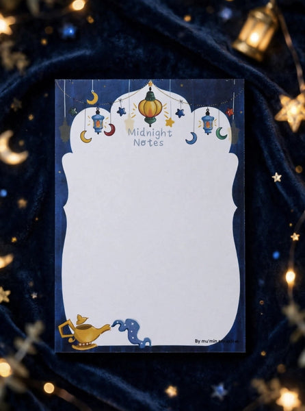 Cute Tearable Notepad – Midnight Notes | Islamic Stationery