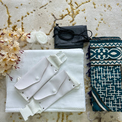 Premium cotton Ihram Kit for Umrah & Hajj – Complete Travel Essentials.