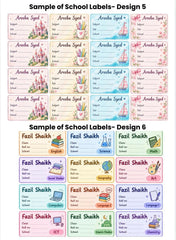 Personalised School Labels