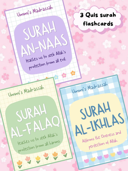 3 Quls surahs Flashcards