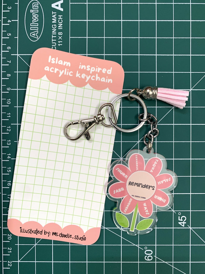 Islamic Acrylic reminder keychain – The Islamic Kid Store
