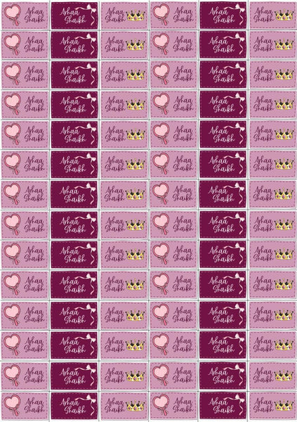 Personalised Waterproof Name Stickers for Boys and Girls