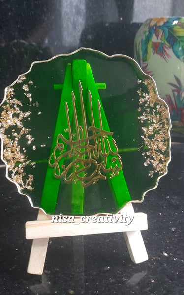 Resin table frames