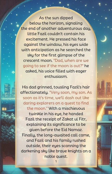 Personalised eid story book for Boys