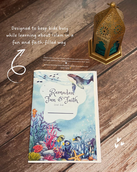 Ramadan Journal Kit (Workbook+Tracker+Dua cards+Good deed JAr)