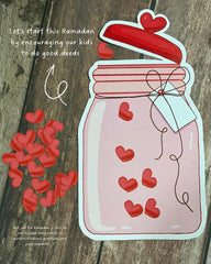 Ramadan Journal Kit (Workbook+Tracker+Dua cards+Good deed JAr)