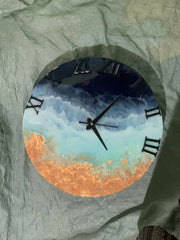 resin ocean clock.