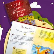 Discover '101 Quran Stories and Dua' by Goodword: A captivating Islamic children's book filled with illustrated stories and heartfelt prayers