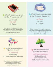 Goodword Hadith Quiz Card: Engaging educational tool featuring beautifully designed cards with thought-provoking Hadith questions. Enhance your knowledge and understanding of Islamic teachings with this interactive quiz card, perfect for all ages. Explore the wisdom of Hadith in a visually appealing format, making learning enjoyable and accessible