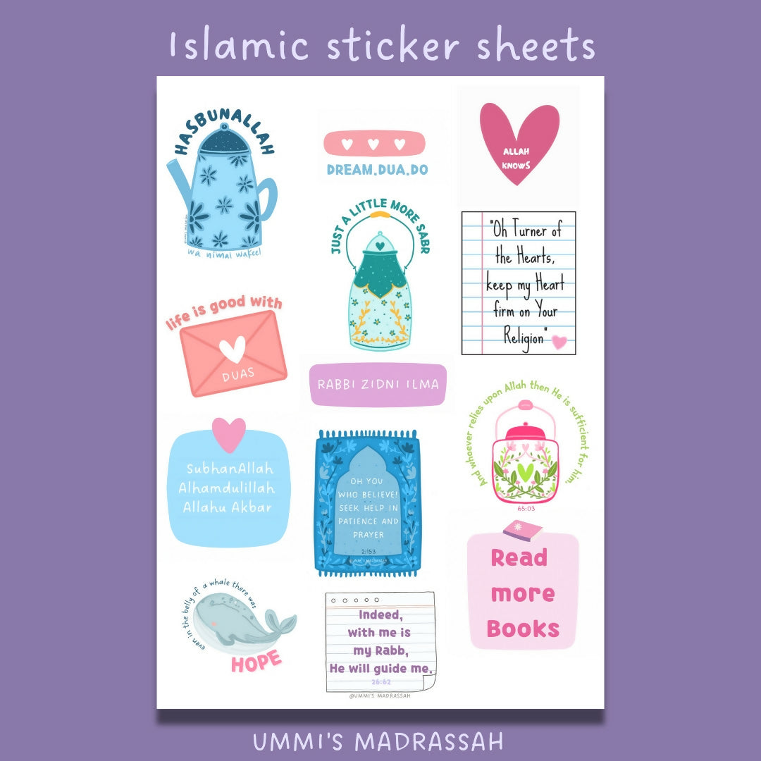Islamic Square Sticker ISLAMIC STICKER PACK – The Islamic Kid Store