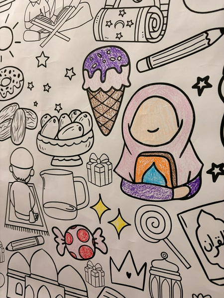Jumbo Eid eid colouring roll