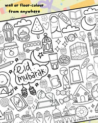 Jumbo Eid eid colouring roll