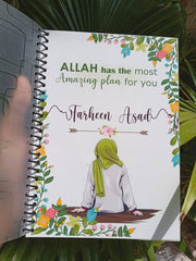 Green Hijabi Customized Notebook