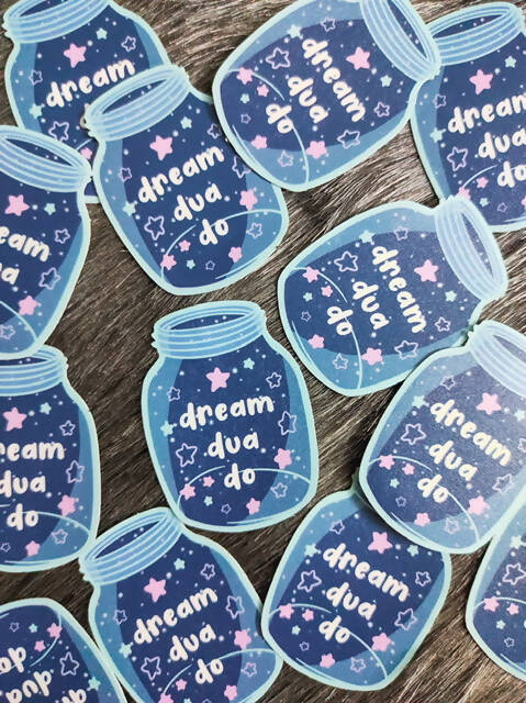 Dream Dua Do Jar Vinyl Die-Cut Stickers - Pack of 2