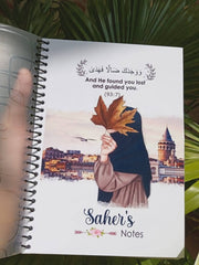 Hijabi Girl Customized Notebook